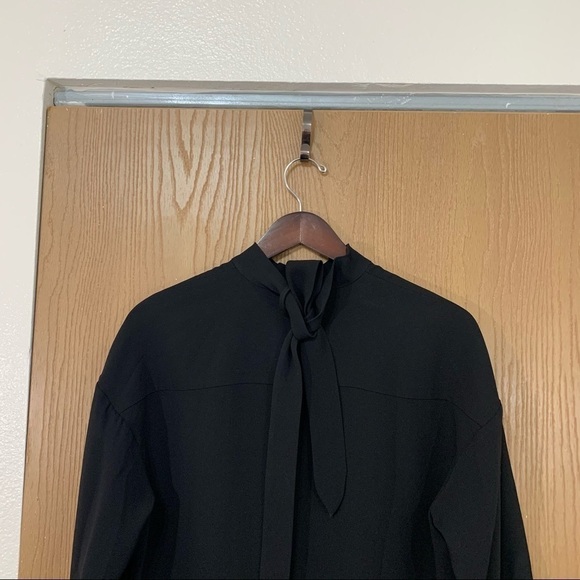 Aritzia Babaton Womens Black Long Sleeve Shift Dress Mock Neck Size XS - Picture 5 of 8